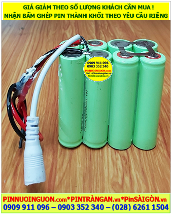 Pin sạc nuôi nguồn 12V-18670-4500mAh, Pin sạc công nghiệp NiMh chất lượng cao GREPOW 12V-18670-4500mAh